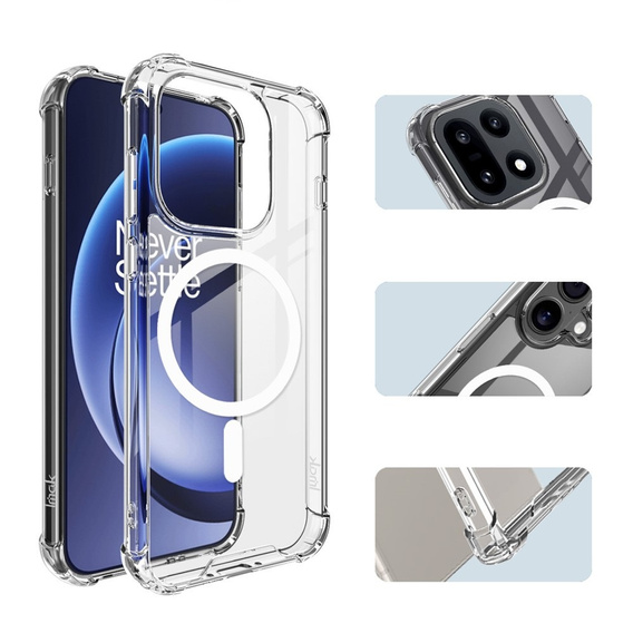Etui IMAK do OnePlus 15, Clear Case, do MagSafe, przezroczyste