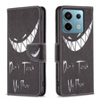 Etui z klapką do Xiaomi Redmi Note 13 Pro 5G, Wallet, Don't Touch My Phone czarne