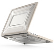 Etui Pancerne Kickstand do Macbook Pro 14 2021 A2442 2022/2023/2024/2025, Beżowe