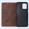 Etui do Motorola Moto G13/ G23 4G, ERBORD Vintage portfel z klapką, kawowe