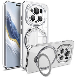 Etui Magnetyczne do Honor Magic 6 Pro 5G, do MagSafe, srebrne