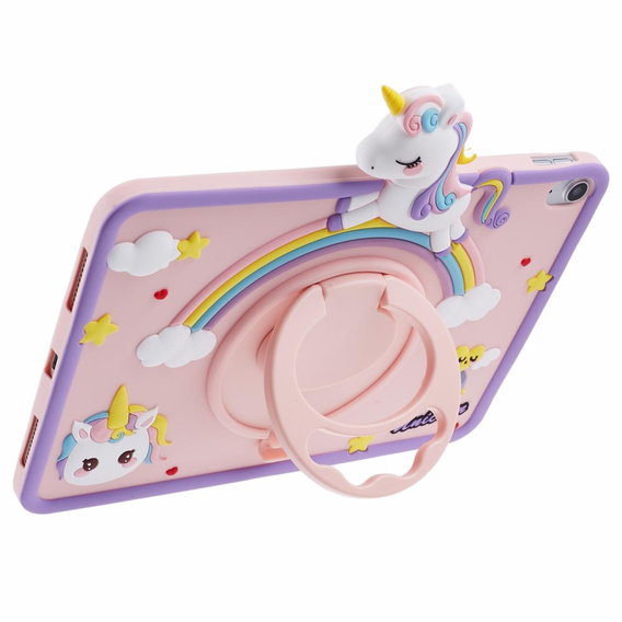 Etui do iPad 11" 2025 A16 (11 gen.) / iPad 10.9" 2022 (10 gen.), dziecięce, Unicorn, różowe