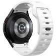 Pasek Silikonowy do Samsung Galaxy Watch 4/5/6/7/FE 40/42/43/44/45/46/47mm, Biały