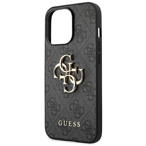 Etui GUESS do iPhone 14 Pro, 4G Big Metal Logo, szare