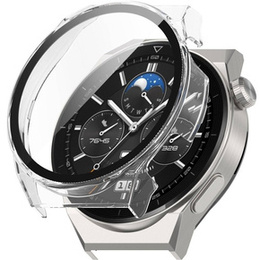 2w1 Etui + Szkło Hartowane do Huawei Watch GT 3 Pro 46mm, Przezroczyste