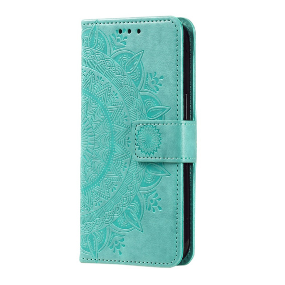 Etui z klapką do OnePlus 12 5G, Mandala, zielone