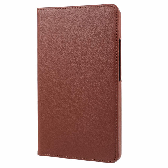 Etui do Samsung Galaxy Tab A11/A9, Obrotowe 360, brązowe