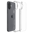 Etui Spigen do iPhone 16, Ultra Hybrid, przezroczyste + Szkło Hartowane 9H