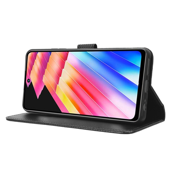 Etui do Samsung Galaxy A25 5G, Smart Magnet, Czarne + Szkło 9H