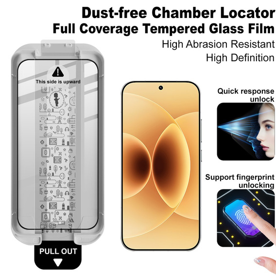 Szkło Hartowane IMAK do Xiaomi 17 / 17 Pro z ramką pozycjonującą, czarne