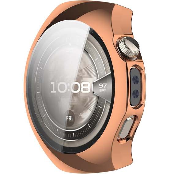 2w1 Etui z Osłoną na ekran do Huawei Watch 5 42mm, Różowe rose gold
