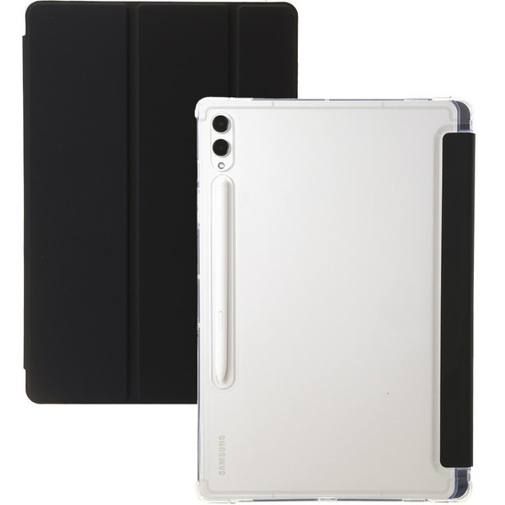 Etui do Samsung Galaxy Tab S9 Ultra, Smartcase Hybrid, z miejscem na rysik, czarne
