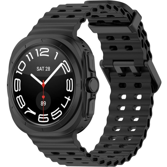 Pasek Silikonowy do Samsung Galaxy Watch Ultra 47mm (2025 / 2024), Czarny