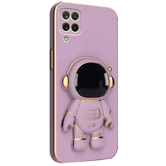 Etui do Samsung Galaxy A12 / M12 / A12 2021, Astronaut, fioletowe