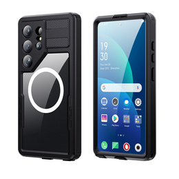 Etui wodoodporne do Samsung Galaxy S26 Ultra, Redpepper, do MagSafe, czarne