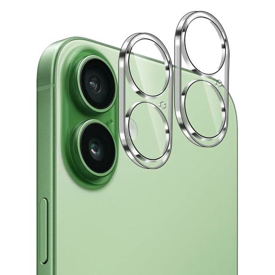 2x Szkło hartowane ERBORD na wyspę aparatów do iPhone 17, przezroczyste