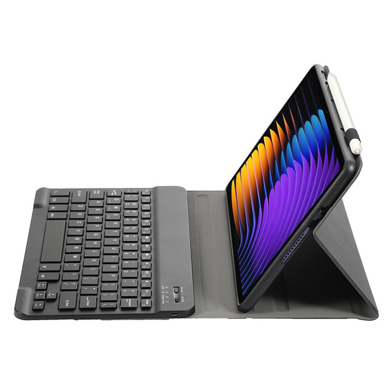 Etui z klawiaturą bluetooth do Xiaomi Pad 7 / 7 Pro, Czarne