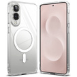 Etui Ringke Fusion MagSafe do Samsung Galaxy S25 Edge – Przezroczyste + Szkło Hartowane 9H