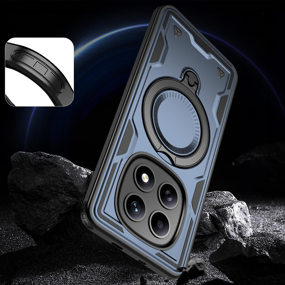 Etui magnetyczne do Xiaomi Redmi Note 15 5G / Poco M8 5G, granatowe