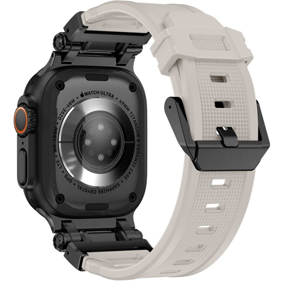 Pasek ERBORD ProTech do Apple Watch 1/2/3/4/5/6/7/8/9/10/11/SE Ultra 1/2/3 42/44/45/46/49mm, Biały