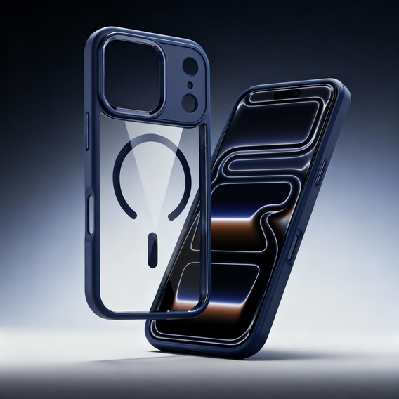 Etui ochronne do iPhone 17 Pro, do MagSafe, niebieskie
