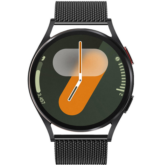 Bransoleta + Etui z Osłoną na Ekran do Samsung Galaxy Watch 7 40mm, Czarna