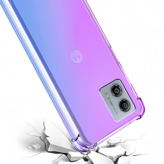 Etui Gradient Dropproof do Motorola Moto G73 5G, Fioletowe / niebieskie