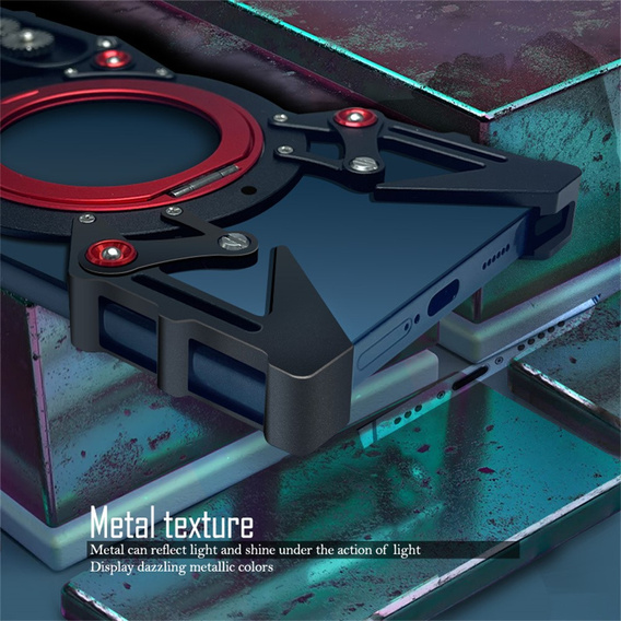 Etui do Xiaomi 15T Pro, Metal Bumper, czarne