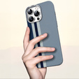 Etui do iPhone 14 Pro, Carbon Fiber MagSafe, niebieskie