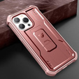 Etui pancerne do iPhone 13 Pro, Dexnor Full Body, różowe rose gold