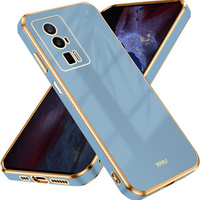 Etui do Poco F5 Pro 5G, Glamour CamShield, niebieskie