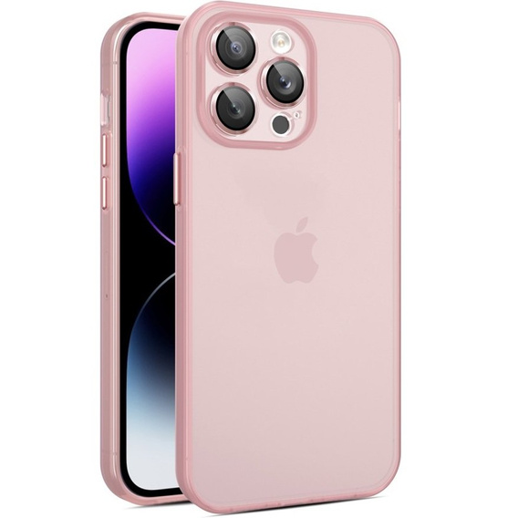 Etui Ultra Slim do iPhone 15 Pro Max, przezroczyste / różowe