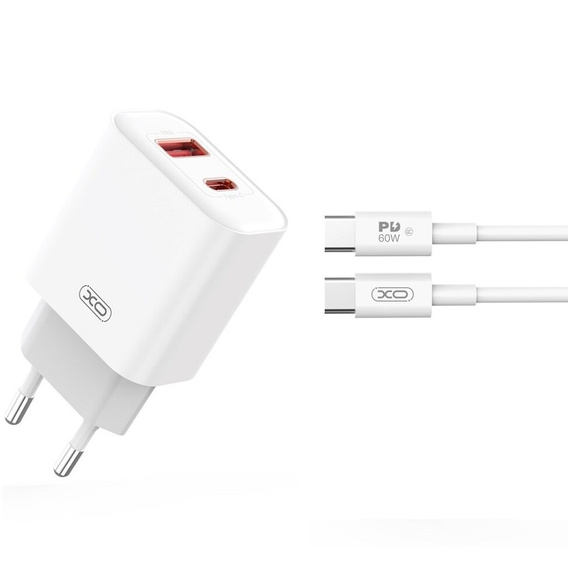 Szybka Ładowarka  USB-C 20W + Kabel 1M do iPhone 16/15 Pro/Max/Plus