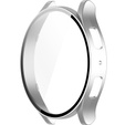 2w1 Etui + Szkło Hartowane do Samsung Galaxy Watch 6 44mm, Srebrne