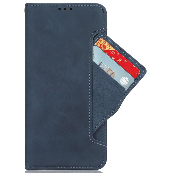 Etui z klapką do Motorola Edge 60 Pro – Card Slot Wallet, niebieskie