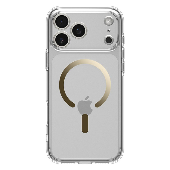Etui Spigen do iPhone 17 Pro Max, Ultra Hybrid MagSafe, Clear / Gold