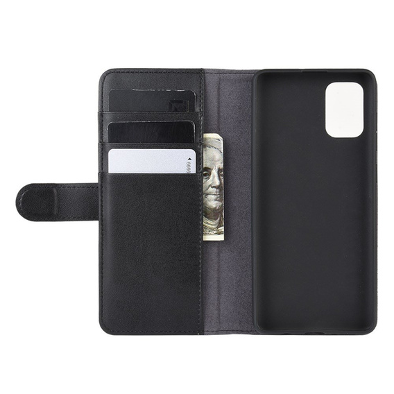 Etui z klapką do Samsung Galaxy A51, Leather Flexi Book, czarne