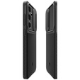 Etui Spigen do Samsung Galaxy S24 FE, Optik Armor, Czarne + Szkło Hartowane 9H