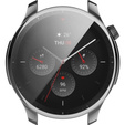 2w1 Etui z osłoną na ekran do Amazfit GTR 4 46mm, Srebrne