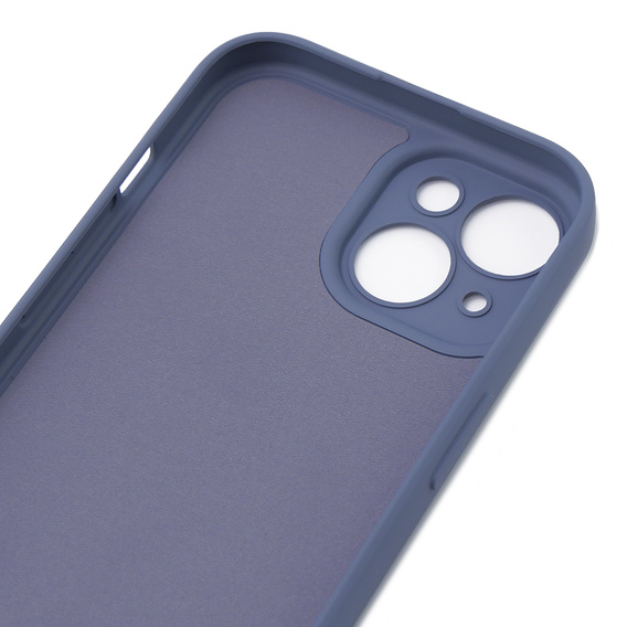 Etui do iPhone 15 Plus, Silicone Lite, szare