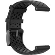 Pasek Silikonowy do Suunto 9 24mm - Czarny