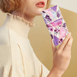 Etui z klapką do Xiaomi Redmi Note 12S, Wallet, Marble & Flowers różowe