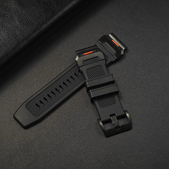 Pasek Silikonowy QuickFit do Garmin Fenix 22mm, Czarny