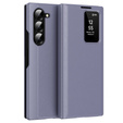 Etui z klapką do Samsung Z Fold6 5G, Smart View Wallet, lawendowe