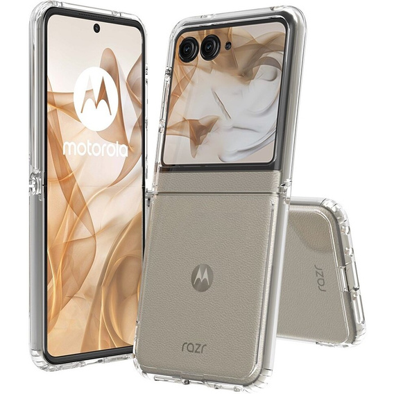 Etui do Motorola Razr 50 5G / Razr 60 5G, Fusion Hybrid, przezroczyste