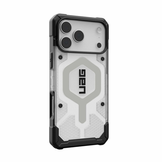 Etui Urban Armor Gear do iPhone 17 Pro Max, Pathfinder MagSafe, Ice/Silver