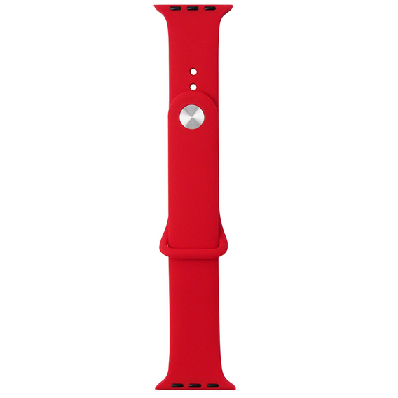 Pasek Silikonowy do Apple Watch 1/2/3/4/5/6/7/8/9/10/11/SE Ultra 1/2/3 42/44/45/46/49mm, Czerwony