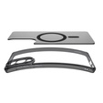 Etui z MagSafe Spigen do Samsung Galaxy S25 Edge, Ultra Hybrid, matowe / czarne + Szkło Hartowane 9H