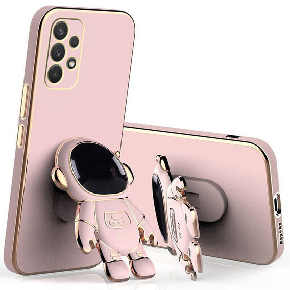 Etui do Samsung Galaxy A32 5G, Astronaut, różowe rose gold