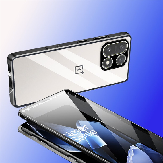 Etui do OnePlus 15 5G, Magnetic Dual Glass, czarne